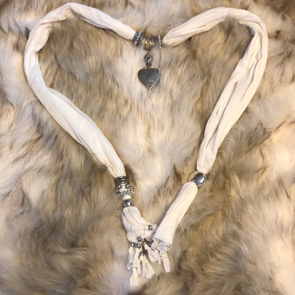 White Fashion Scarf